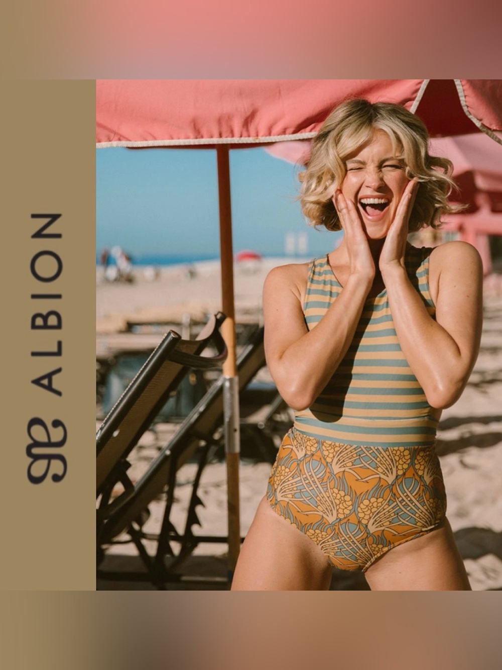 NWT Albion Fit The Dorothy One-Piece Swimsuit M